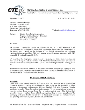 Más sobre Investigación Geotécnica Limitada