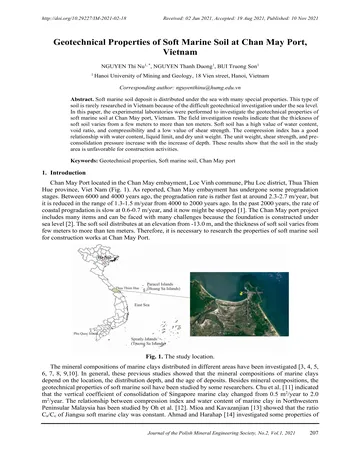 Más sobre Propiedades Geotécnicas del Suelo Marino Suave en el Puerto de Chan May, Viet