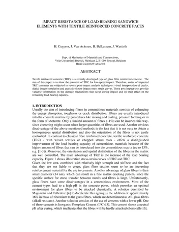 Más sobre Resistencia al Impacto de Elementos de Sándwich de Carga con Refuerzo Textil