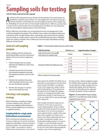 Más sobre Instrucciones para el Envío de Muestras de Suelo para Pruebas de Campo en Vegetales, Frutas y Cultivos