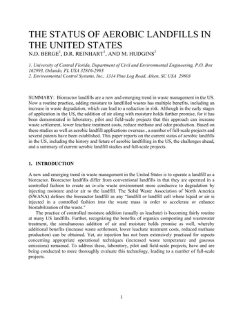 Más sobre Estado de los Vertederos Aeróbicos UCF- Hudgins